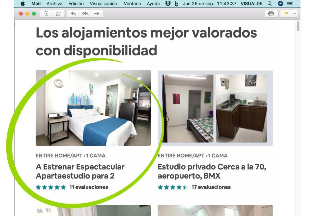 New Studio Apartment For Two Medellín Exteriör bild